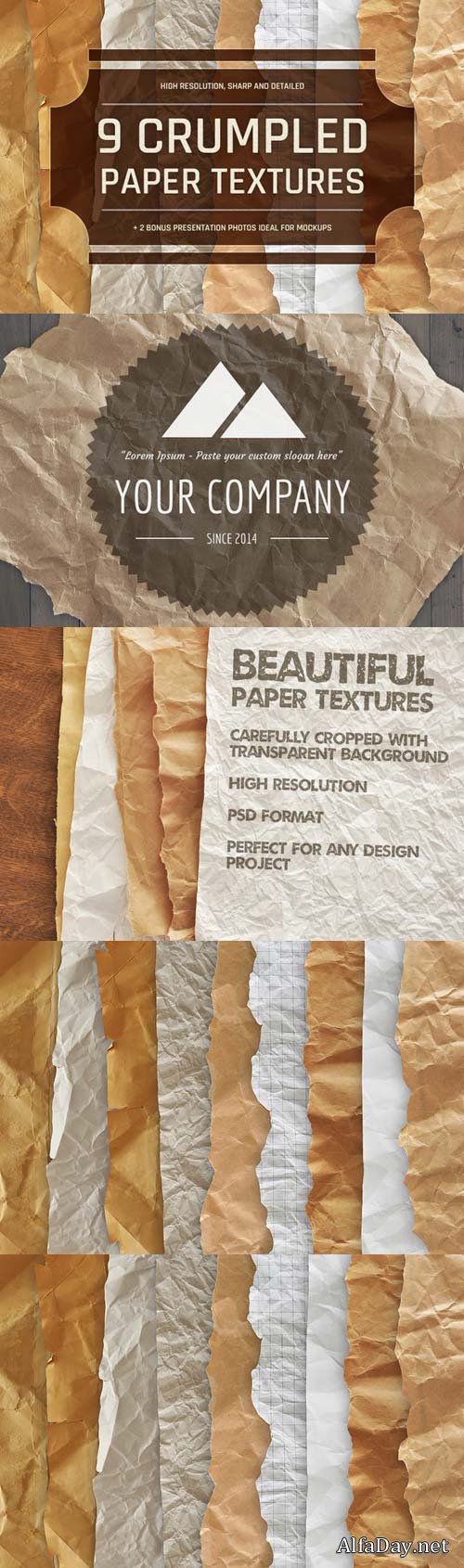 Crumpled Paper Textures