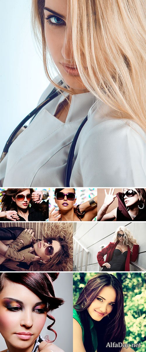 Stock Photos Portrait of a beautiful woman