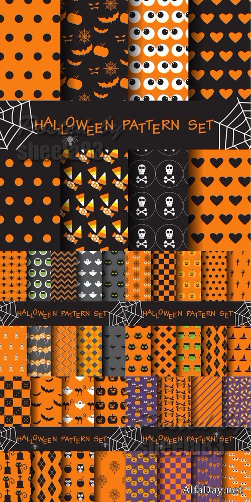 Halloween Patterns Vector