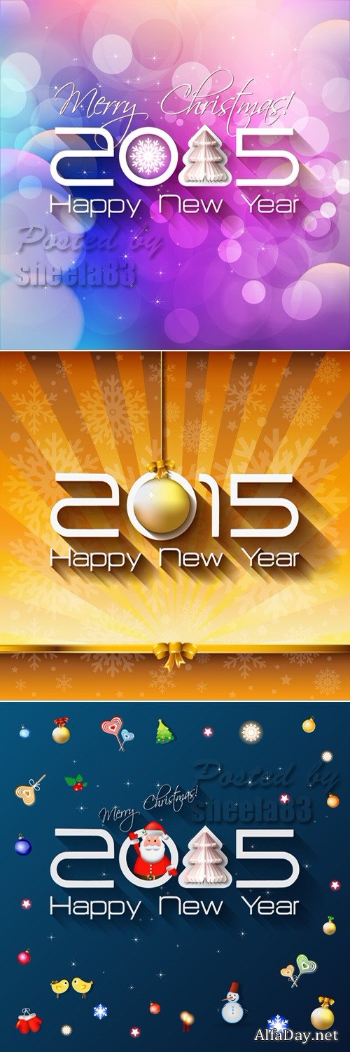 New Year 2015 Vector 2
