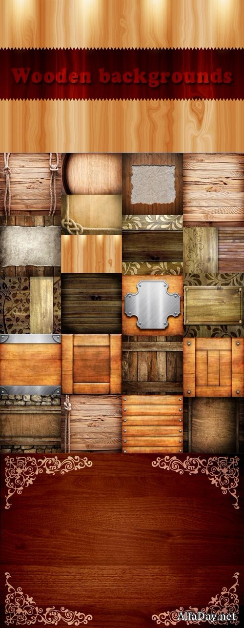 Wooden backgrounds for design