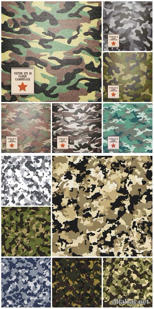 Camouflage texture vector