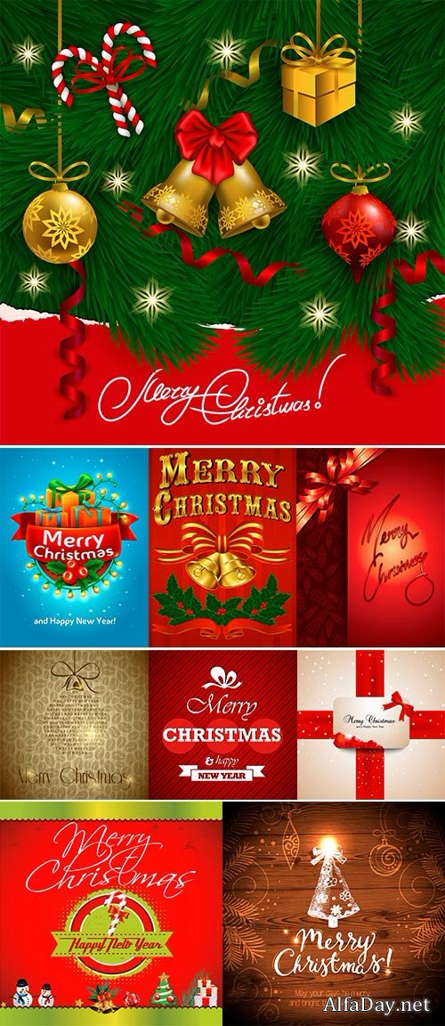 Stock Christmas card, Stock Illustration vector