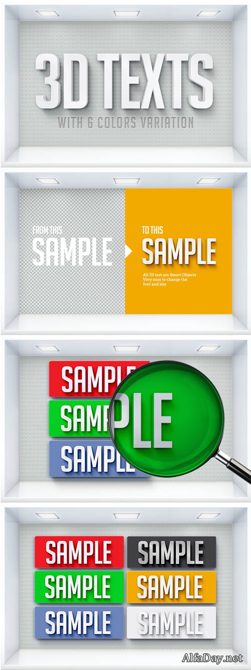 3D ����� - ������������ ����� ��� �������� / 3D Text Effects