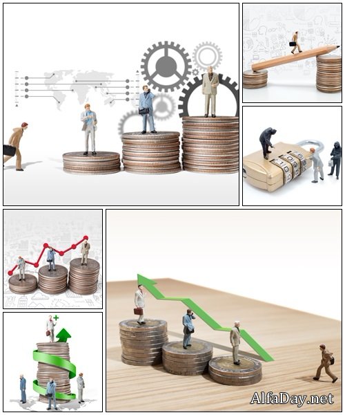 Business man miniature concept - Stock Photo