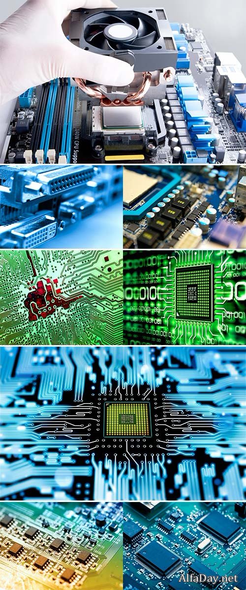 Stock Photo Electronic computer device. Shallow depth-of-field