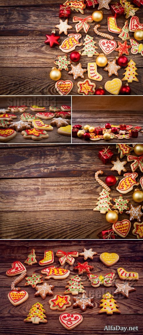 �������������� ������� ���� / Stock Photo - Gingerbread Reindeer Cookies