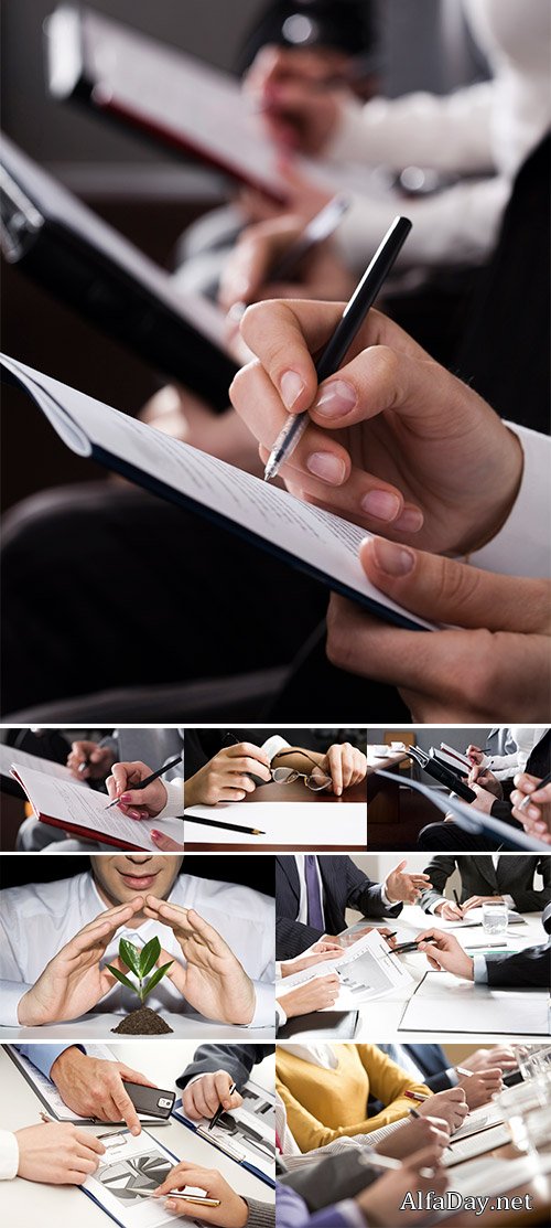 Stock Photo Business people planning