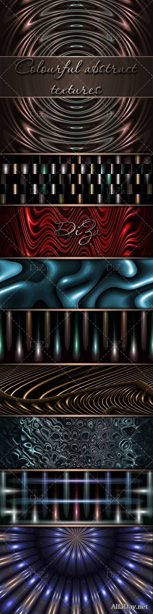 Colourful abstract textures