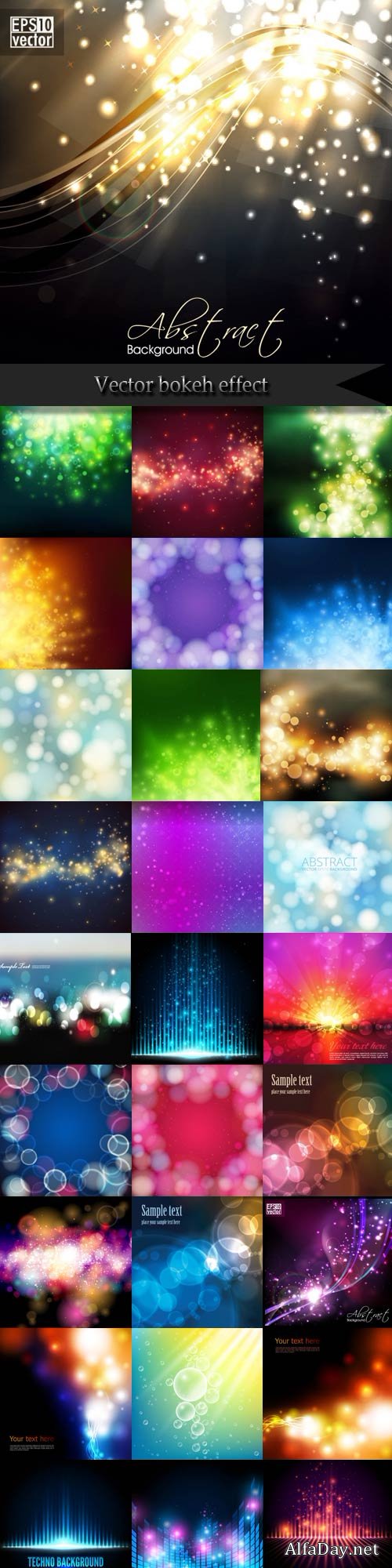 ��������� ���� � ������� / Vector bokeh effect