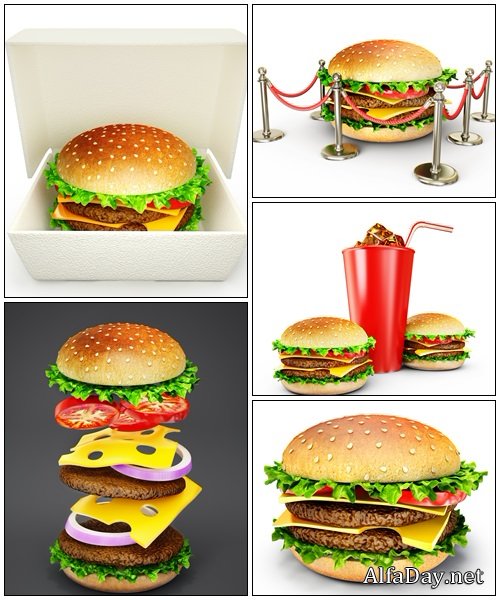 Fast food, 3 - Stock Photo