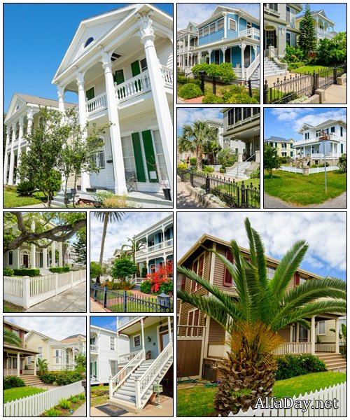 Vintage homes - Stock Photo