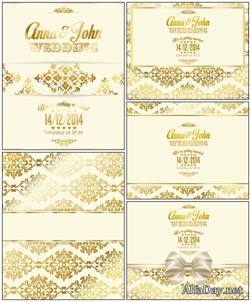 Wedding invitation part 18 - vector stock