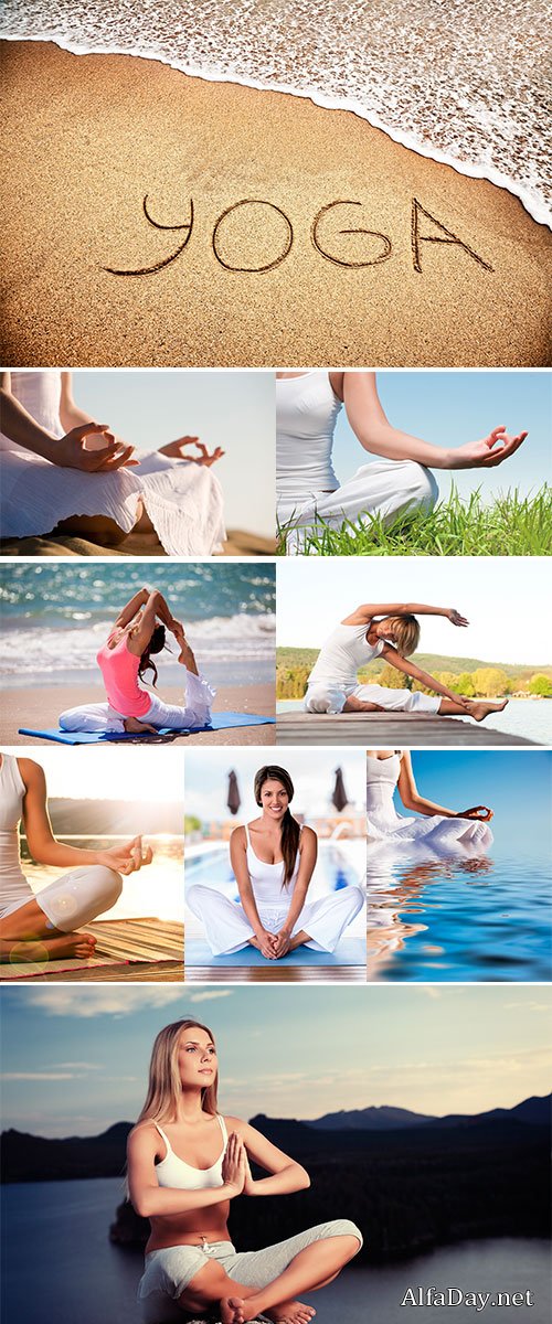 Stock Photo Exercises and meditation