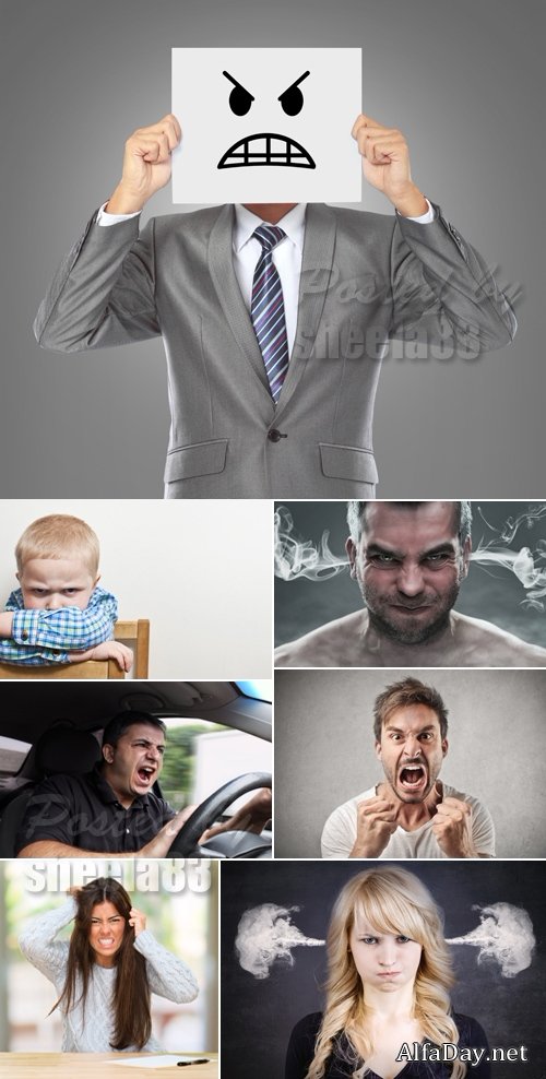 Stock Photo - Angry People