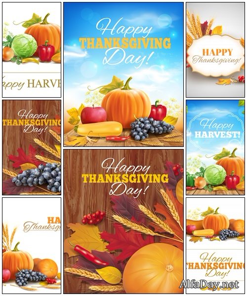 Happy Thanks On Wooden - vector stock