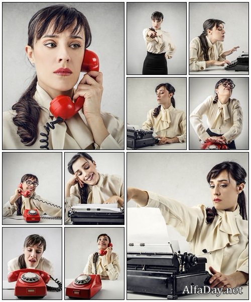 Serious businesswoman - Stock Photo