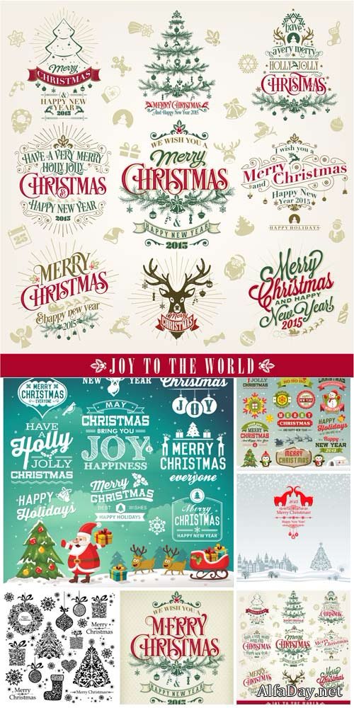 Christmas vector, Christmas attributes