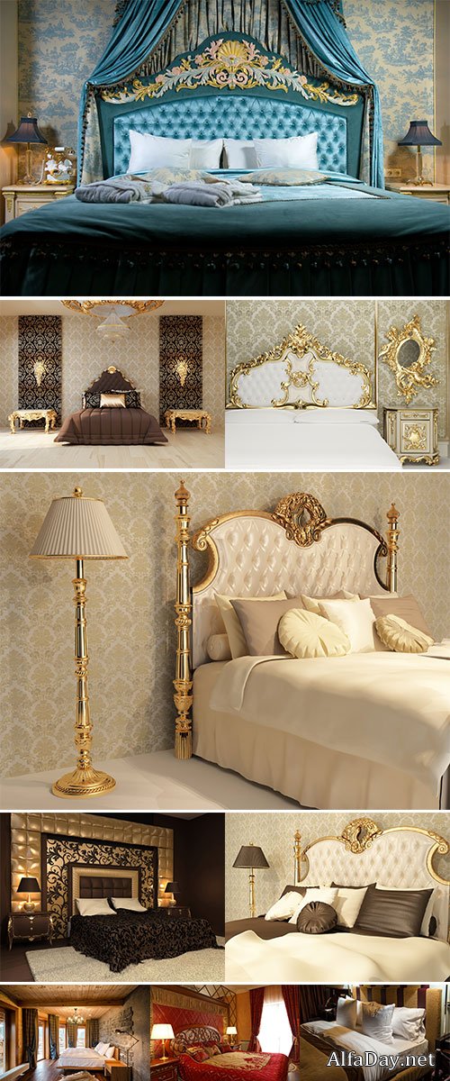 Luxury bedroom  -  Stock Image