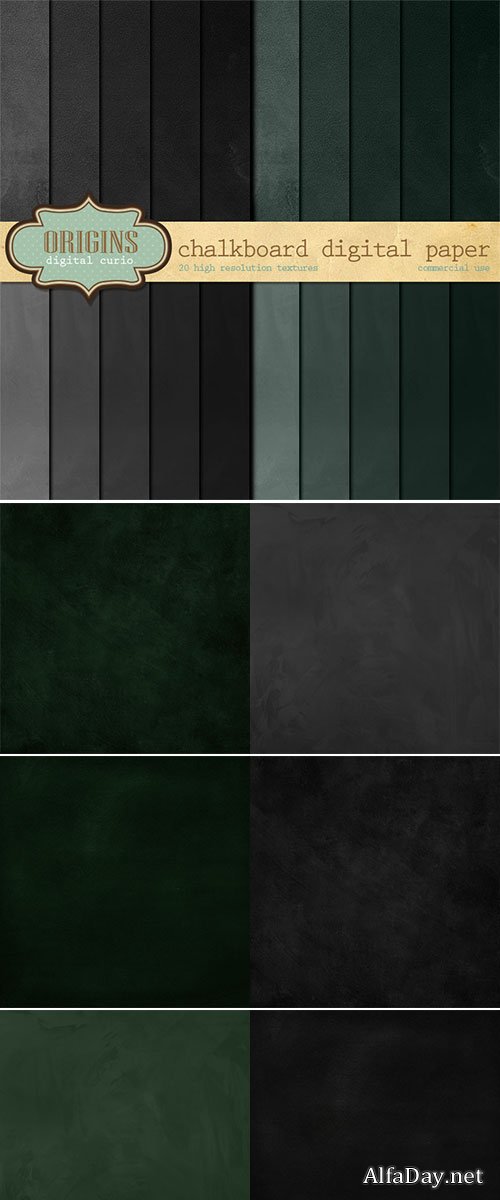 �������� ����� - �������� / Stock Photo 20 Chalkboard Texture Digital Papers