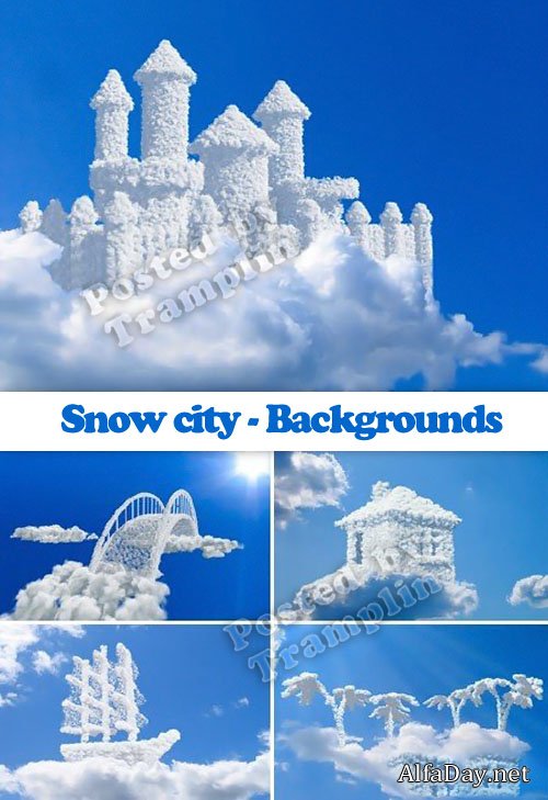 ����� ����� � ������� - ���� - Snow city - Backgrounds