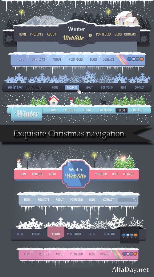 Exquisite Christmas navigation