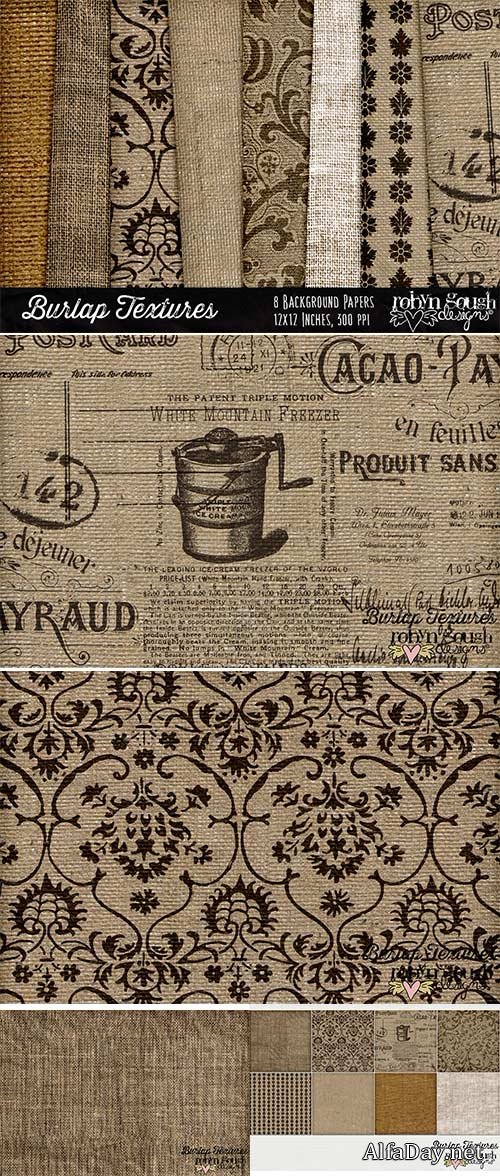 Burlap Texture Background Papers