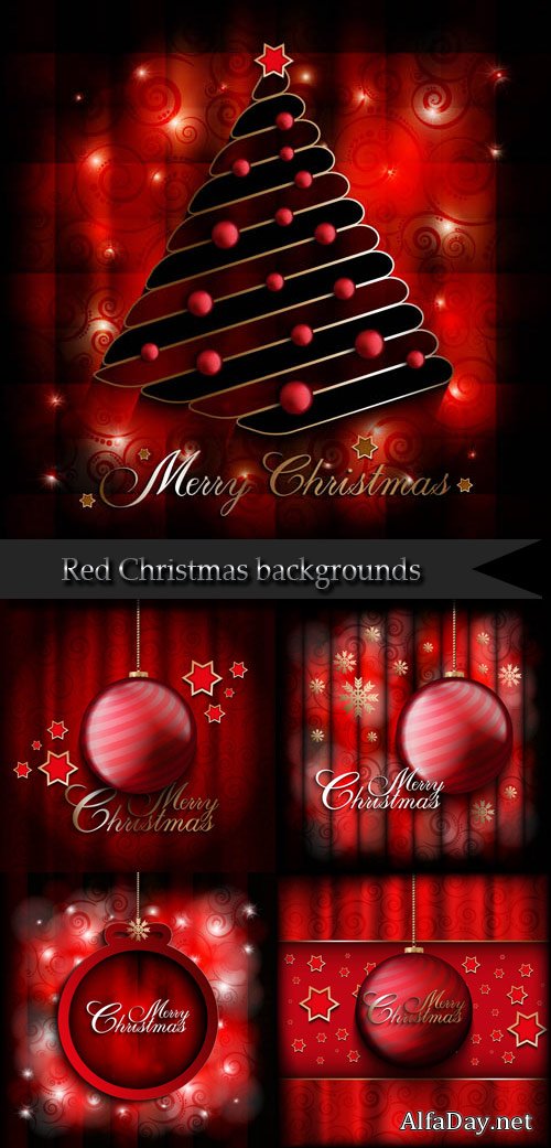 Red Christmas backgrounds