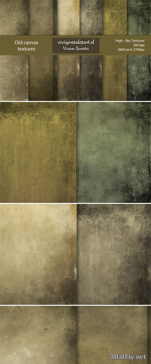 Old canvas textures