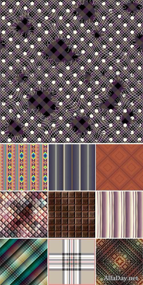 Vector texture with different patterns, backgrounds abstraction
