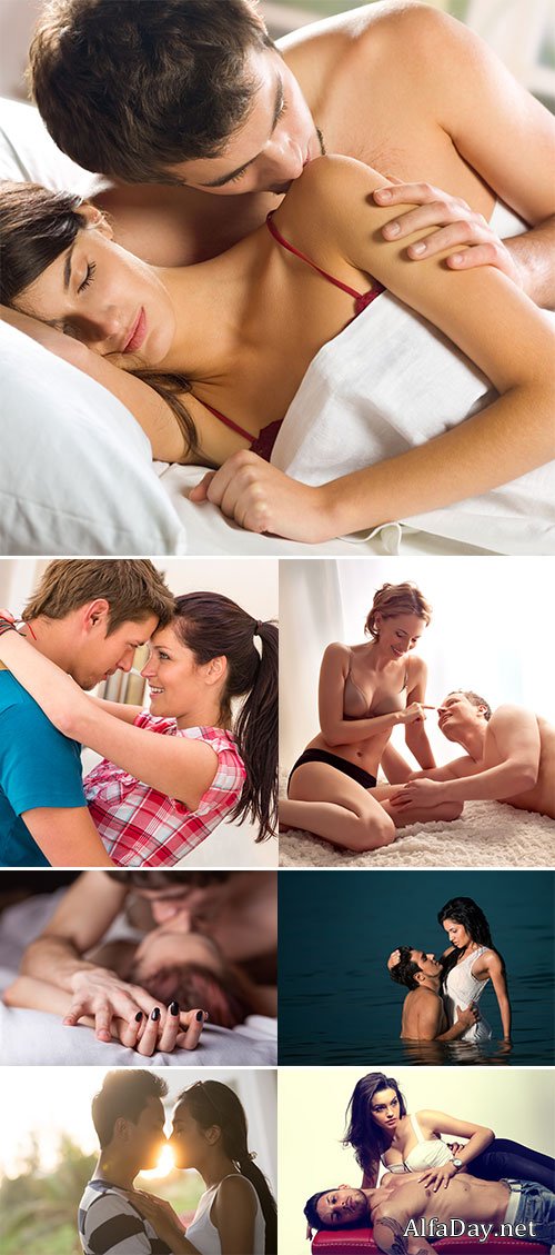 Stock Photo Young beautiful amorous couple