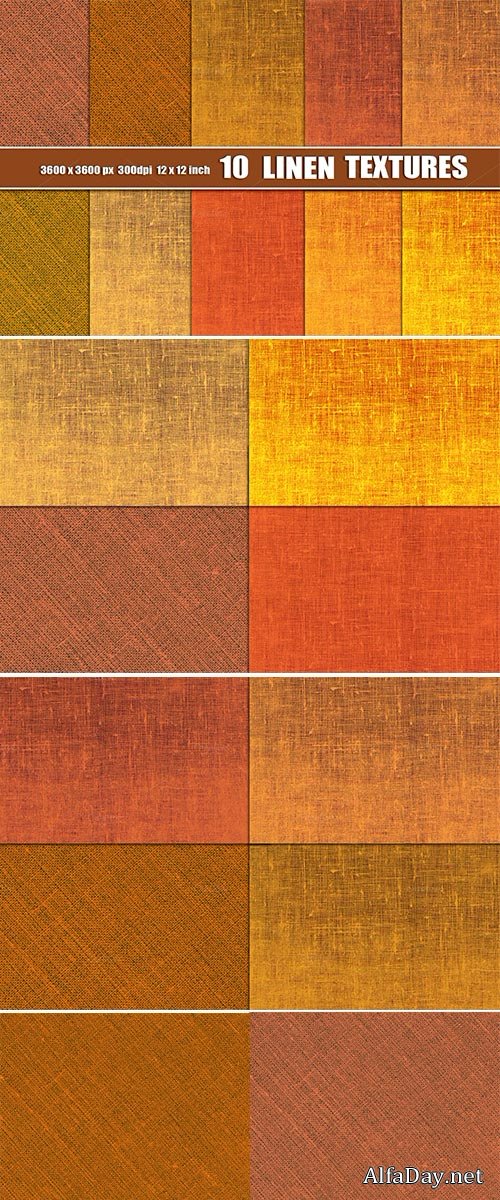 Orange Linen Canvas Texture