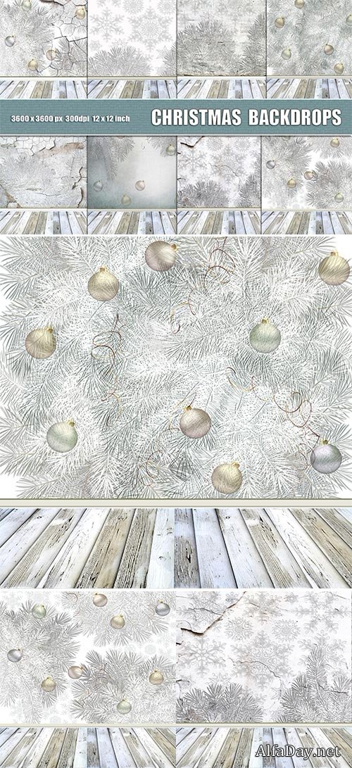 Christmas background backdrop white