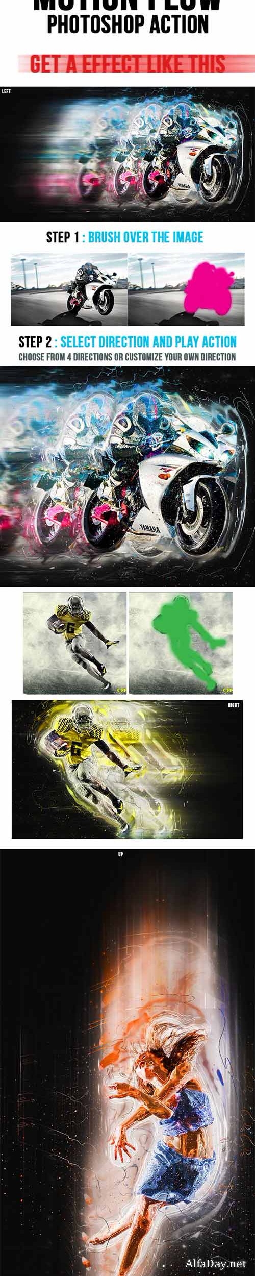 ����� �������� - ����� ��� �������� �� Graphicriver / Motionflow Photoshop Action