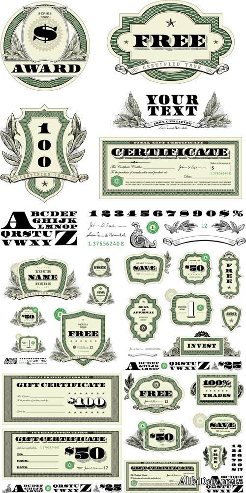 Money #3, vector elements