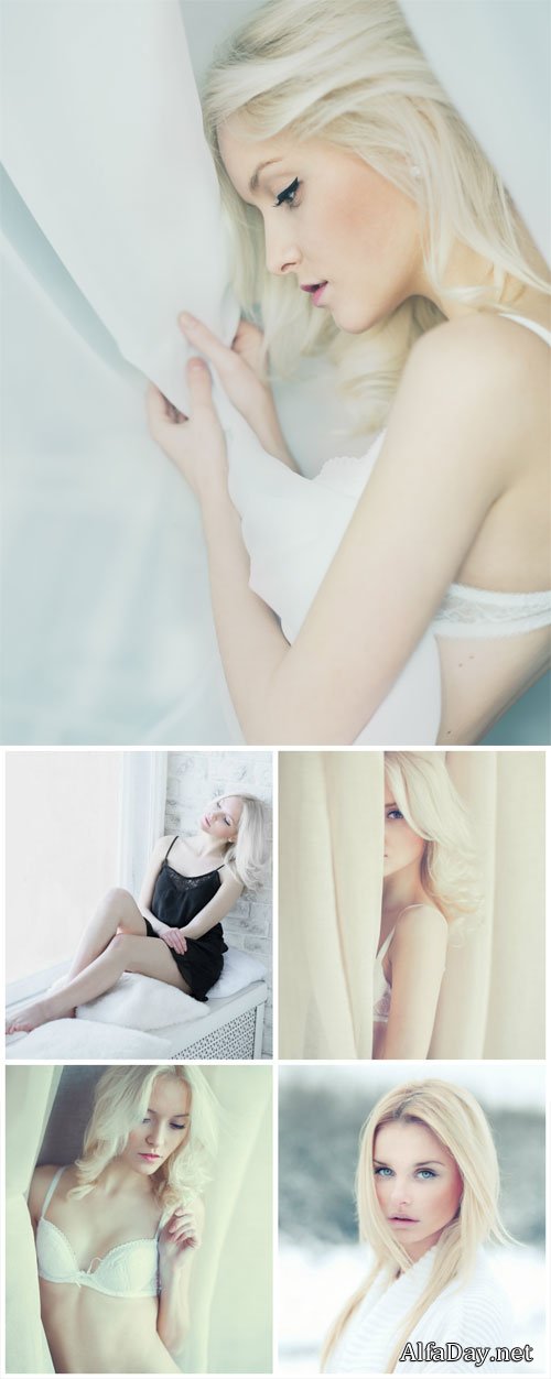 Beautiful blond girl #3 - Stock Photo