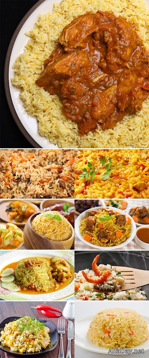 Stock Photo Rice with chicken
