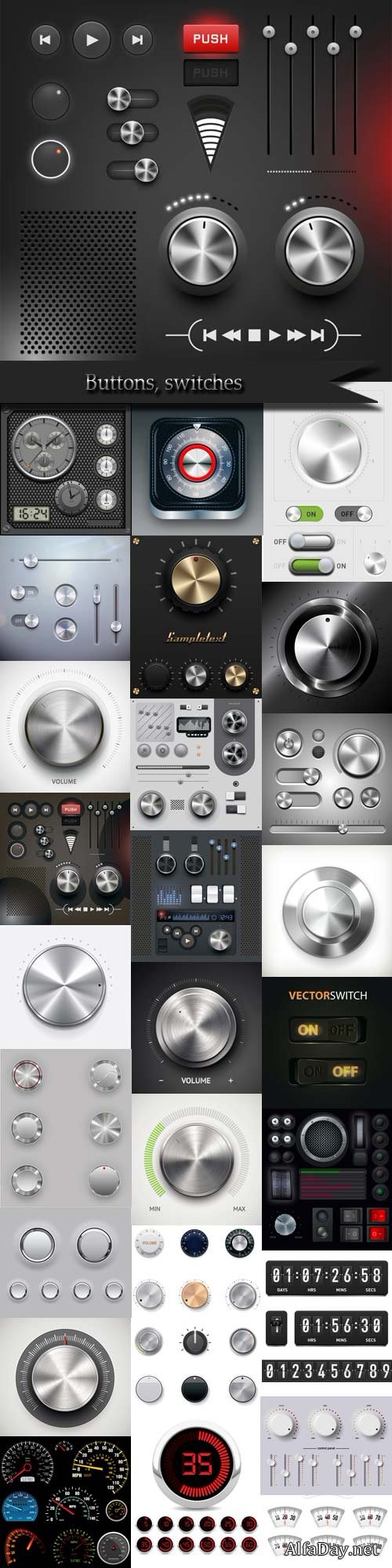 Buttons, switches