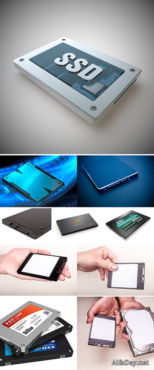 Stock Photo Solid state drive (SSD)