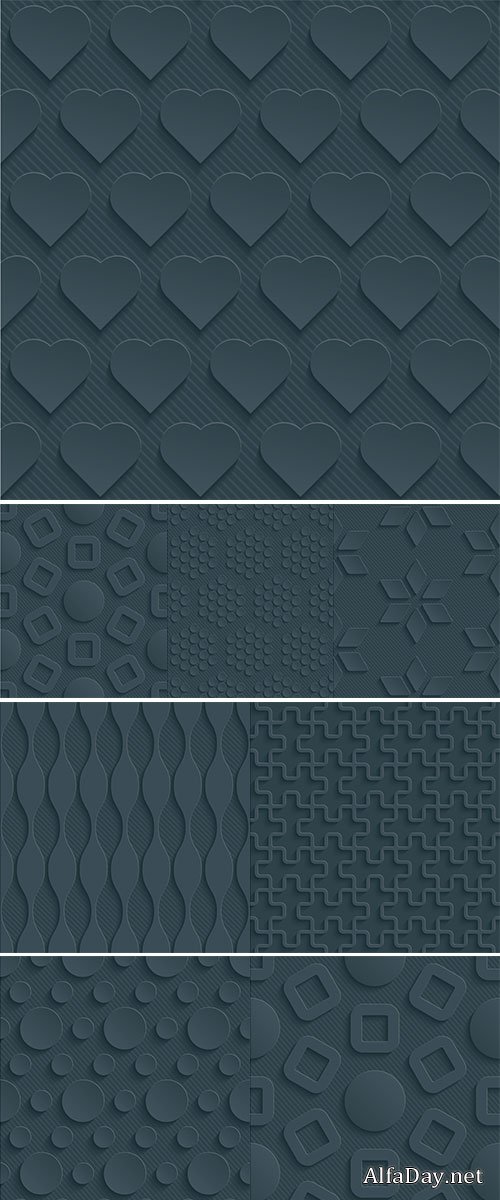 Stock Dark gray perforated paper with cut out effec