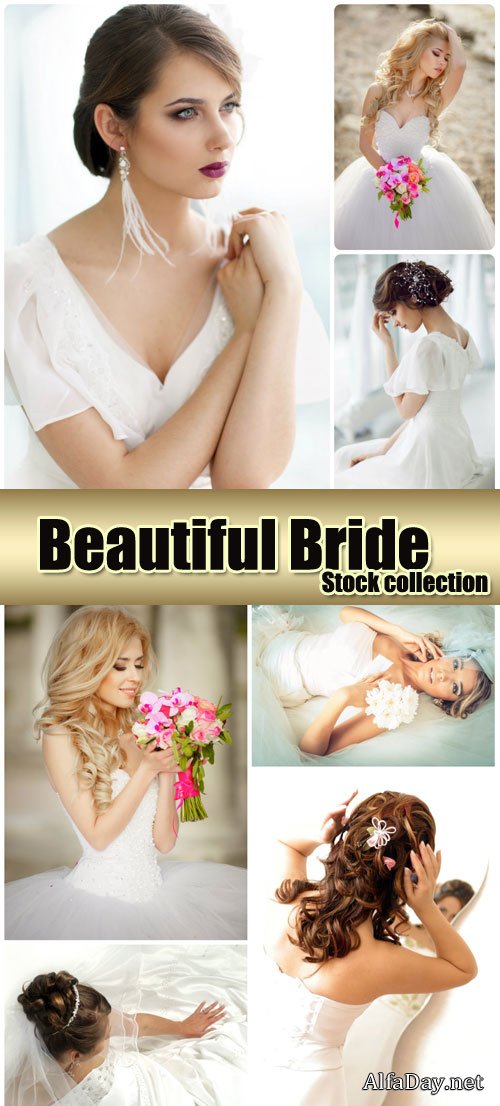 Beautiful bride, wedding, marriage - stock photos