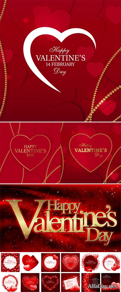Stock Greeting card for Valentine day