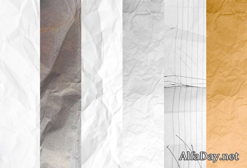 ����� ������ ��������� �������, �������� / Crumpled Paper Textures