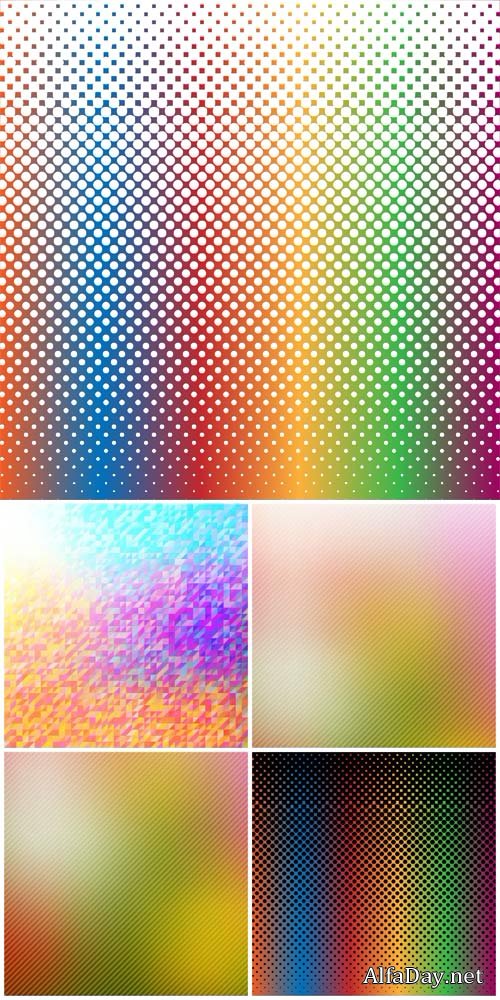 ������� ���� ������� ��������� ������� / Vector backgrounds with different color tints