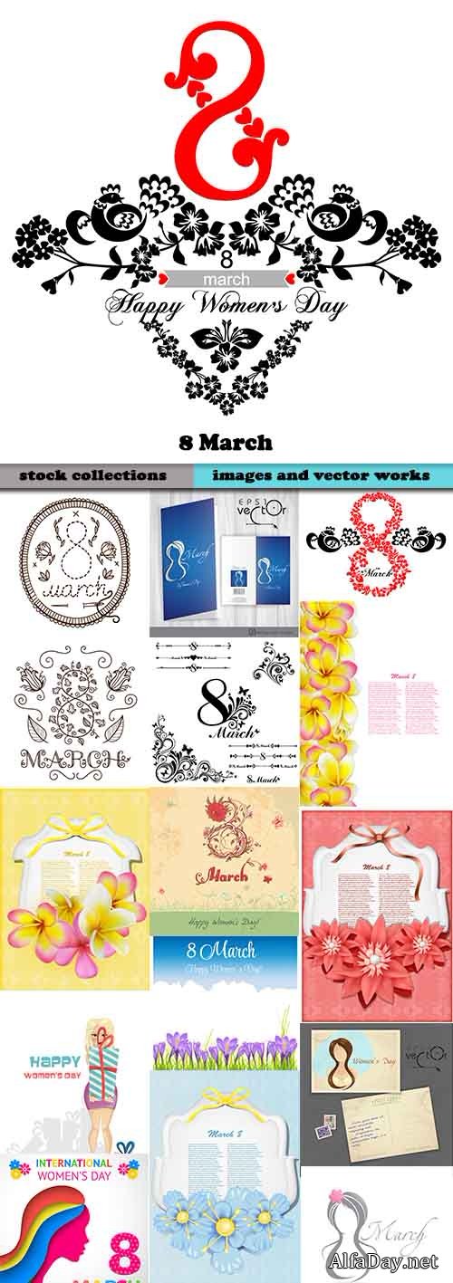 8 ����� ��������� ����������� / 8 March vector