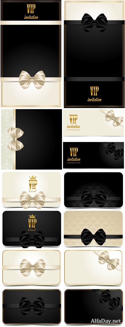 VIP card with golden elements, vector backgrounds
