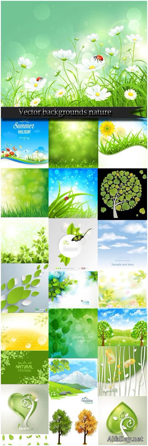 Vector backgrounds nature