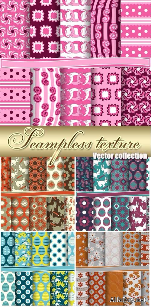 Seamless vector texture, easter texture