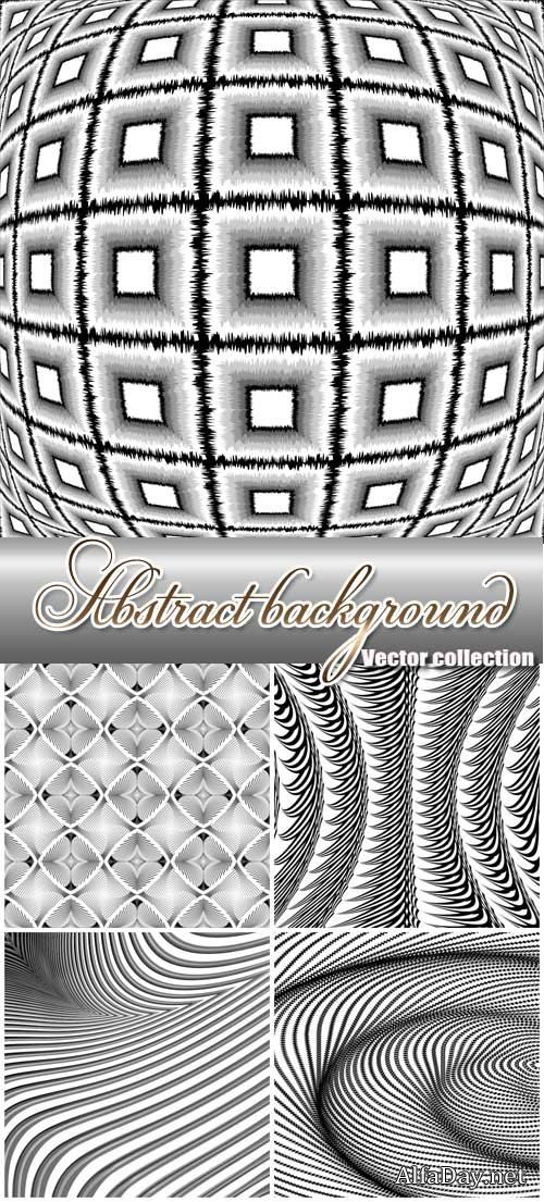 Black and white abstract backgrounds vector