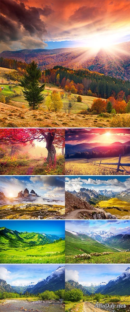 Stock Photo: Beautiful places of nature 2